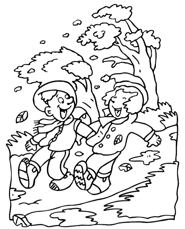 Wind colouring page for free