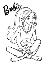 Barbie in Dress Coloring Pages - Barbie Coloring Pages - Coloring Pages For  Kids And Adults