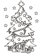 Christmas trees coloring books