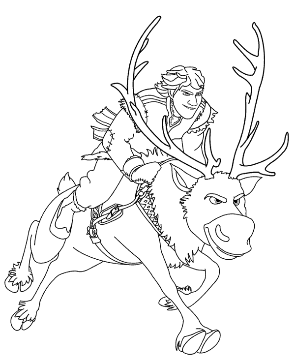 Kfristoff Sven colouring books pages