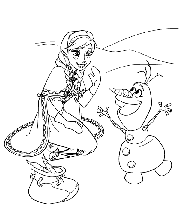 Elsa with Olaf