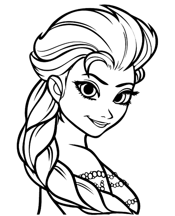 Elsa printable coloring pages
