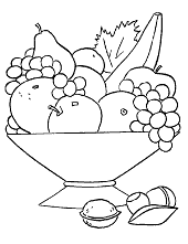 Fruits coloring pages for children