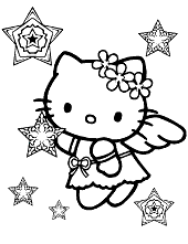 Hello Kitty coloring pages, pictures 