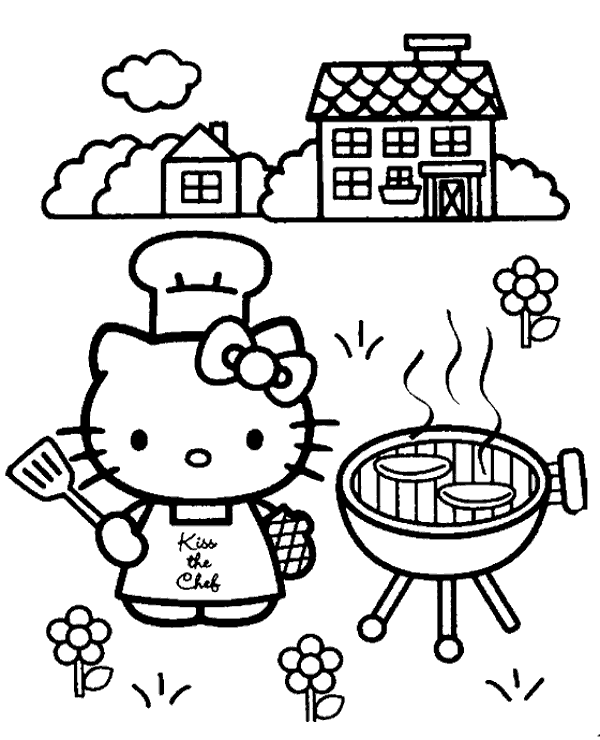 Kitty grilling