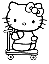 Kitten coloring page