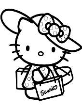 Hello Kitty coloring pages, pictures 