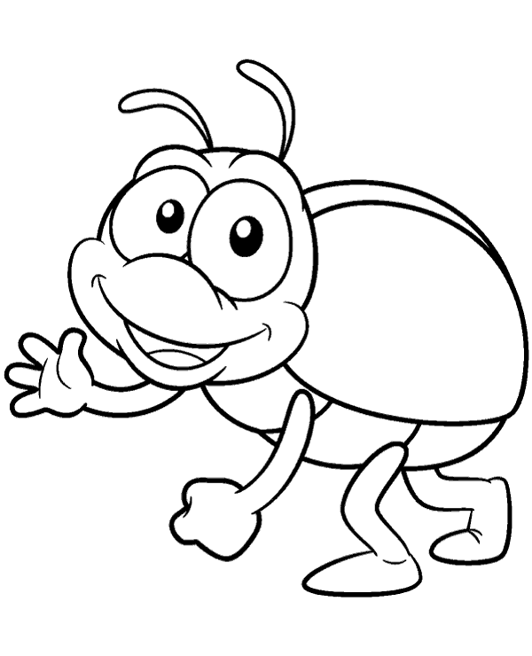 Insect coloring page