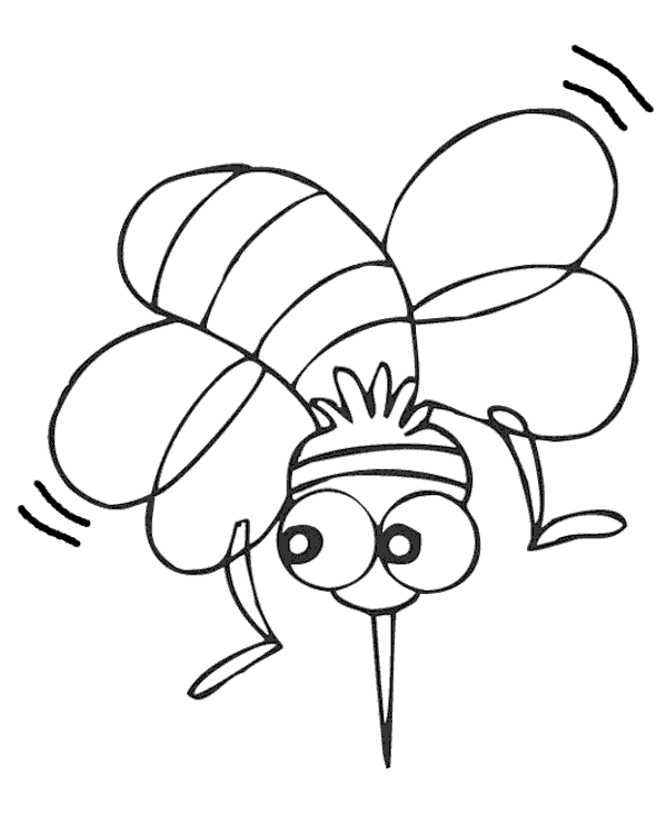 Mosquito gnat cartoon