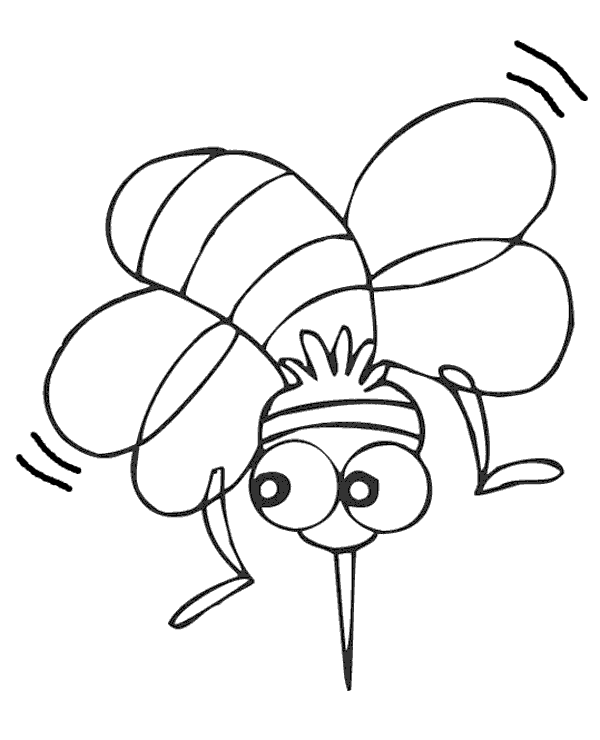 cartoon insect coloring pages