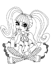monster high clawdeen wolf coloring pages
