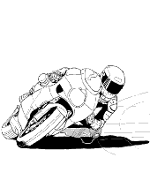 Fast motorbike coloring books