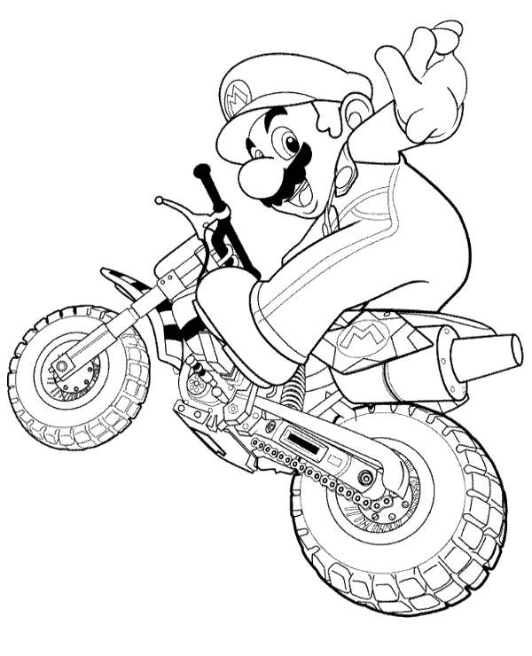 Mario on scooter