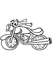 Motorcycle printable picture to color