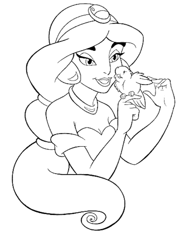 Jasmine coloring page