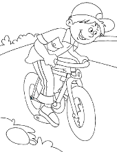 Cycling child summer