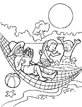 Holiday children coloring page