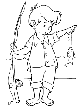 Child with a fish
