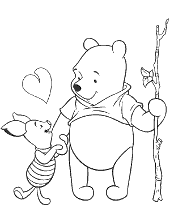 Pooh coloring pages best cartoon friends