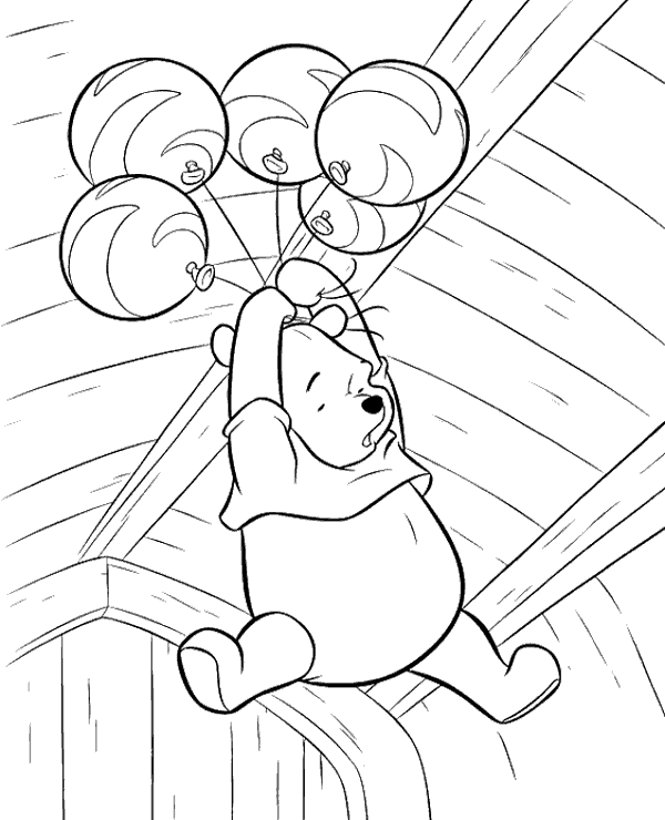 Coloring pages with pooh