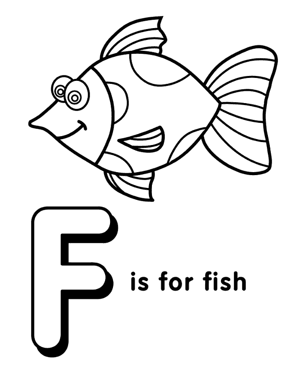 Letter f fish