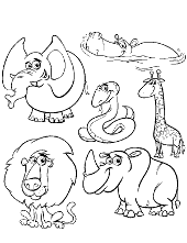 Printable animals coloring pages sheets 