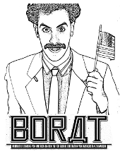 A miniature of Borat portrait