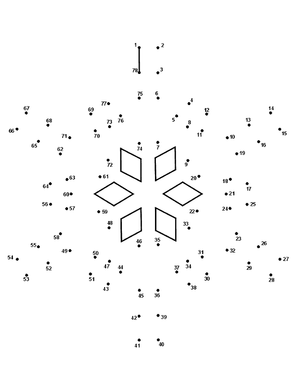 Picture to print connect dots