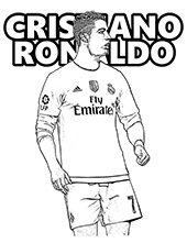 Miniature of coloring sheet with CR7