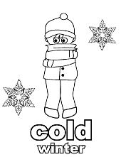 Educational coloring page