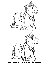 Search differences coloring page