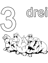 Drei three in german