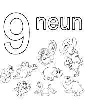 Coloring pages with german count