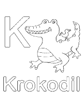 Krokodil coloring page