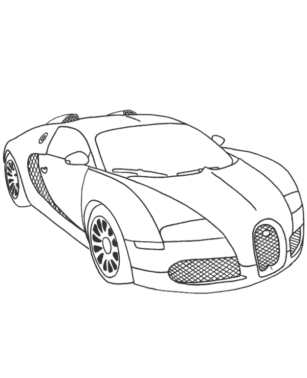 Bugatti coloring page