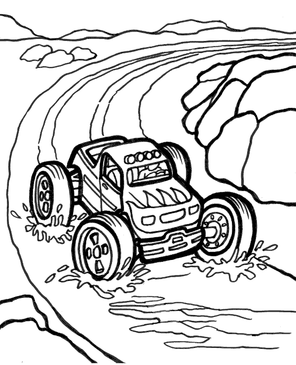 Buggy coloring page