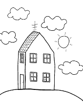 Peppa's house coloring pages for free