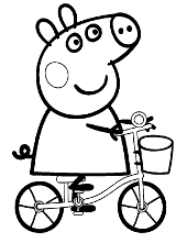 Peppa on bike