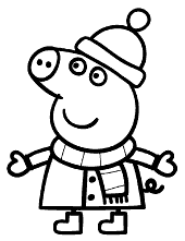 Winter with Peppa Pig coloring books