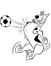 Scooby as a footballer