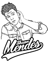 Shawn Mendes to color
