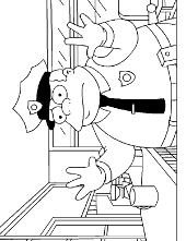 Bart And Skateboard Coloring Page