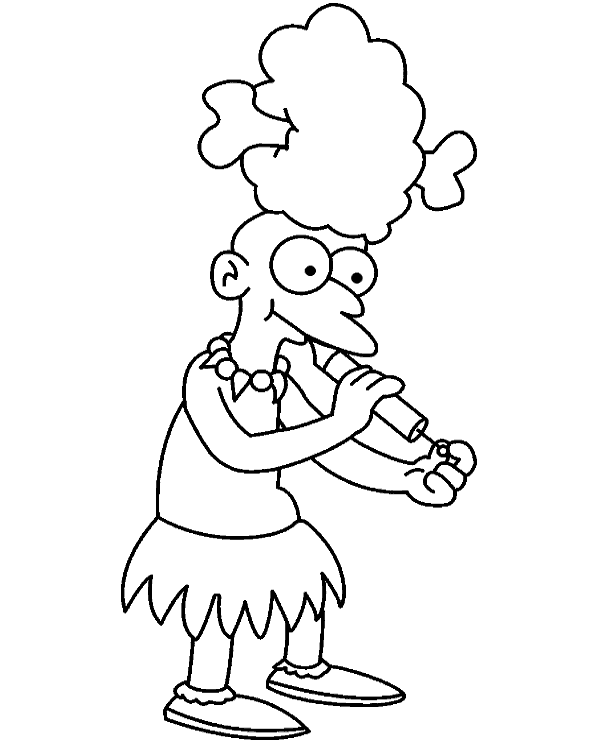 Easy Simpsons picture to download - Topcoloringpages.net