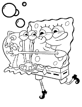 Coloring page Sponge Bob