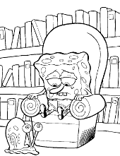 Coloring pages with SpongeBob