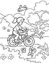Girl on a bike children