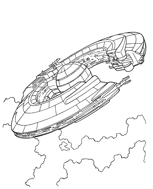 Droid Control Ship coloring page 