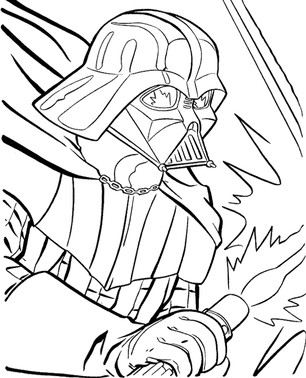 Vader coloring page