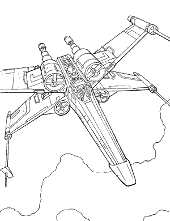 Spaceship coloring page free