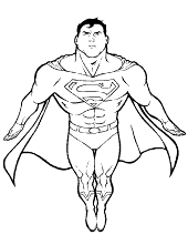 Supermen free coloring pages